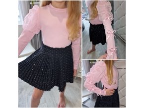 Dívčí tričko mašlička pink