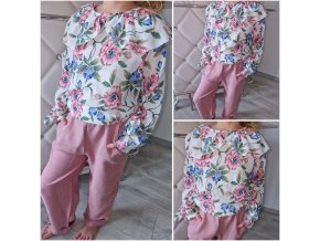 Dívčí souprava starorůžová