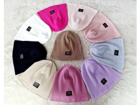 Bavlněná žebrovaná čepice