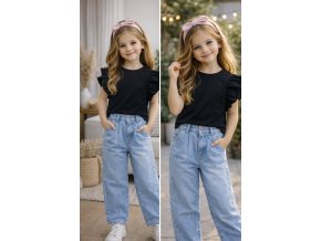 Dívčí tričko Black