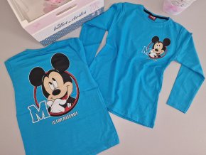 Tričko Mickey blue/khaki