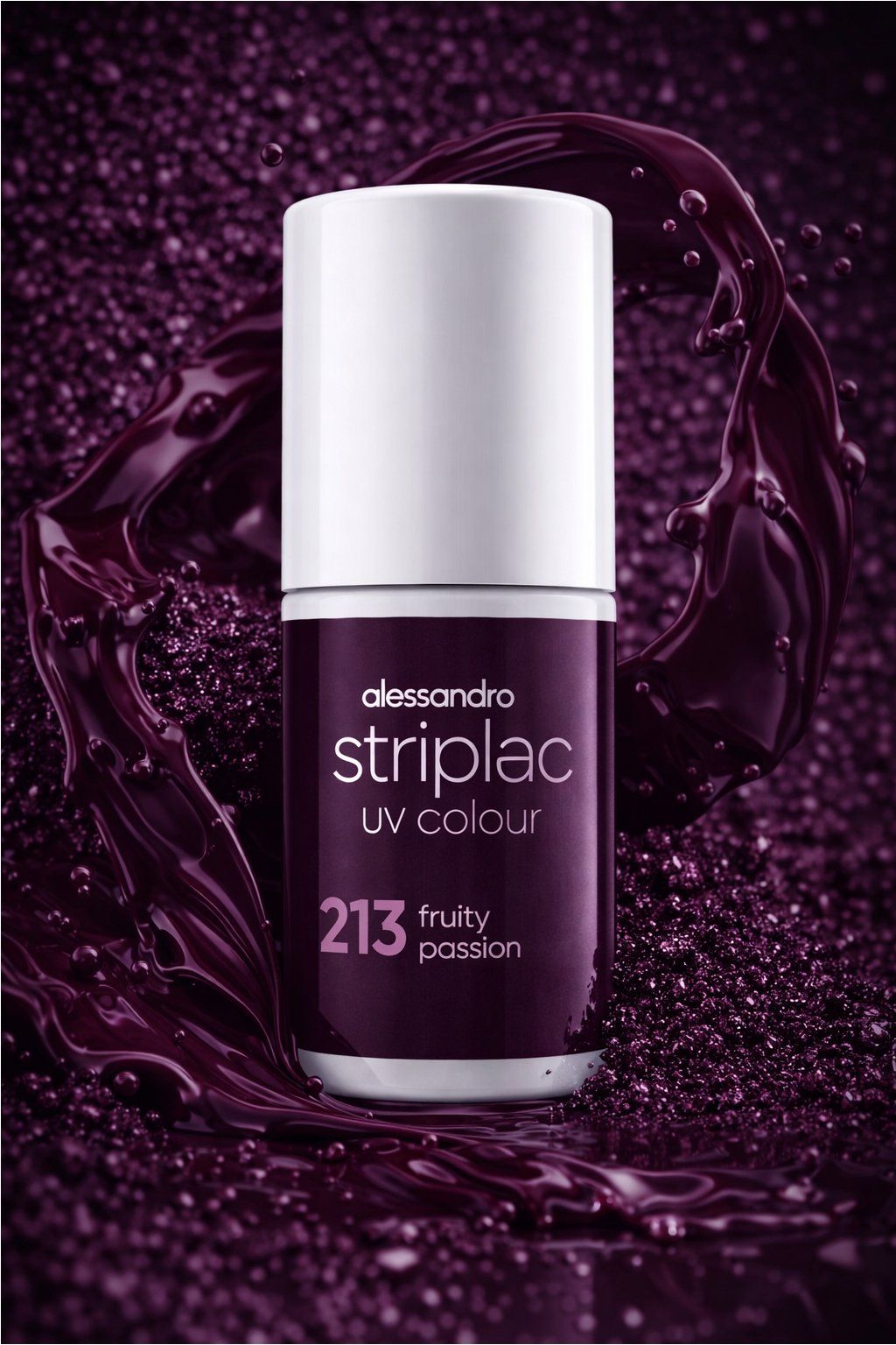 Alessandro International Striplac UV Colour – odstín 213 Fruity Passion, 6,5 ml