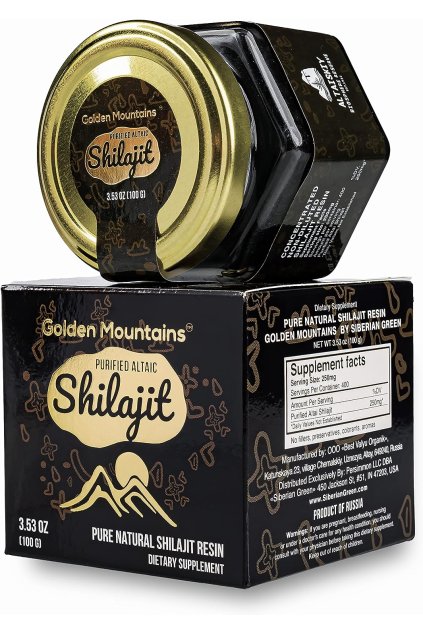 Čistý autentický sibiřský Altaj "Zlaté hory" Shilajit 100g