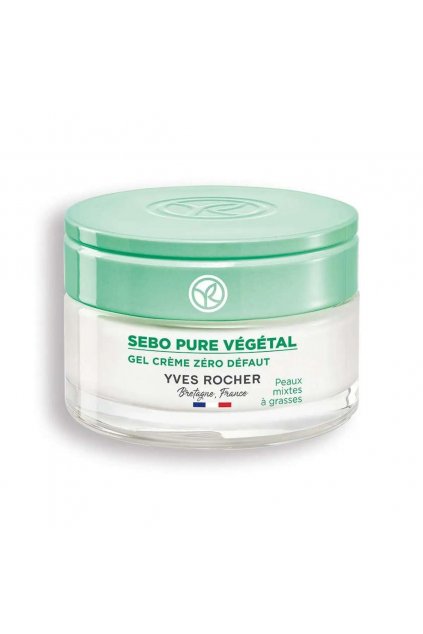 Yves Rocher Sebo Pure Vegetal Gel Cream Zero Blemish Boreal Tea Power Combination Oily Skin Solution - 50 ml
