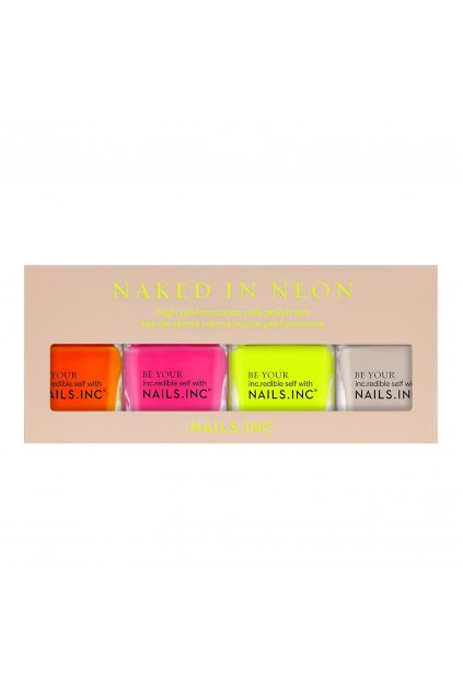 Nails.INC Naked in Neon Nail, set laků na nehty