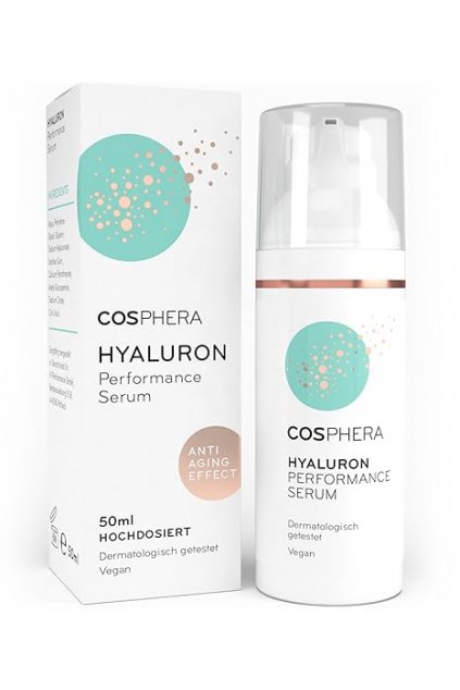 Cosphera Hyaluron Performance  veganské hydratační sérum proti vráskám 50ml