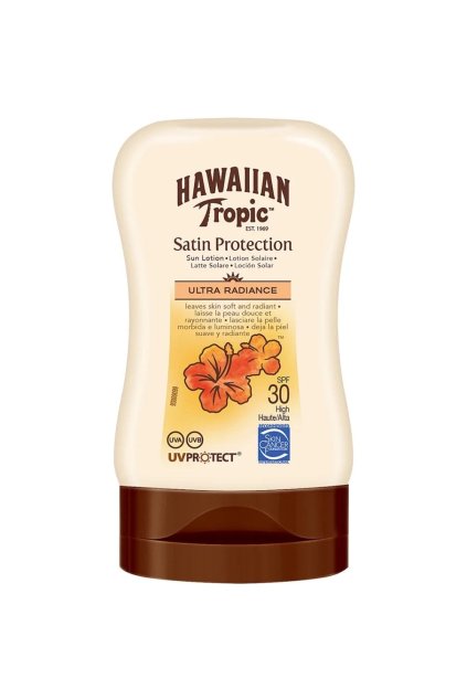 hawaiian tropic satin protection ultra radiance sun lotion spf30 100ml p31541 86626 image
