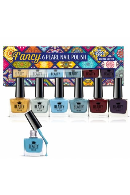 Fancy 6 x10ml Pearl Nail Polishes Limited Edition