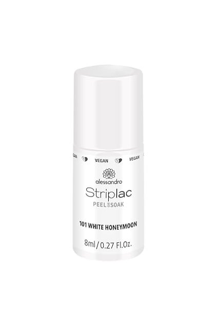 alessandro Striplac Peel or Soak 101 White Honeymoon 8ml