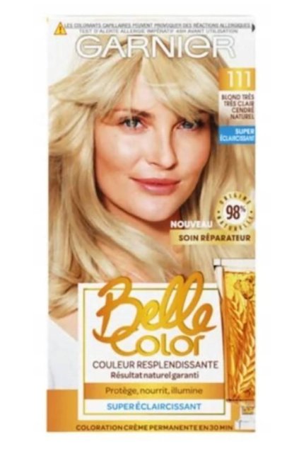 Permanentní barva na vlasy Garnier Belle Color 111 Extra světlá popelavě blond