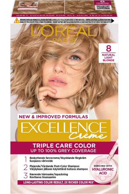 loreal paris excellence creme 8 natural light blonde 1185 349 0037 1