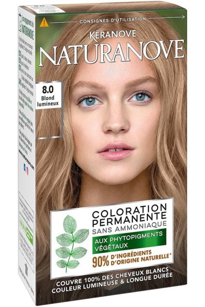 Kéranove permanentní barva naturanove s rostlinnými fytopigmenty Nuance Bright Blonde 8.0