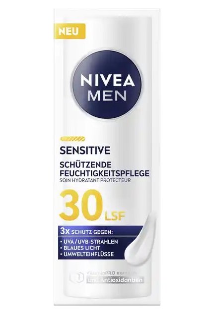 Nivea MEN Ochranný hydratační krém pro citlivou pleť s SPF 30, 50ml