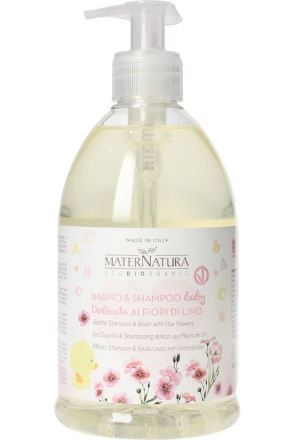 maternatura baby gentle shampoo wash with flax flowers 500 ml 2083303 en