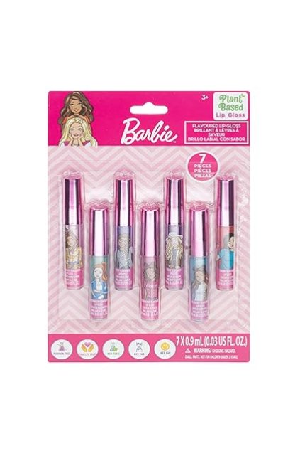 Barbie 7x0,9ml lesk na rty na rostlinné bázi 3+