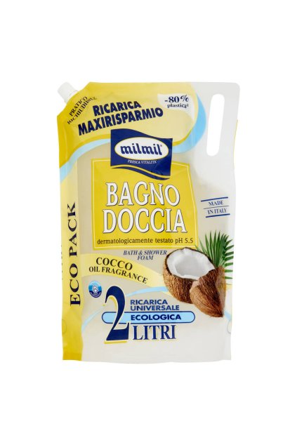 Milmil Sprchový gel s kokosovým olejem 2000 ml