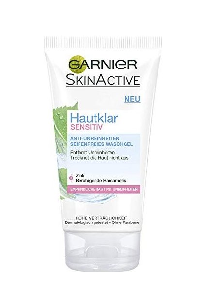 Garnier SkinActive Hautklar SENSITIVE Anti-Impurities Mycí gel bez mýdla 150ml