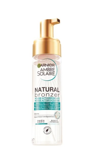 GARNIER Ambre Solaire Natural Bronzer Samoopalovací pěna, 200 ml (Chybí víko)