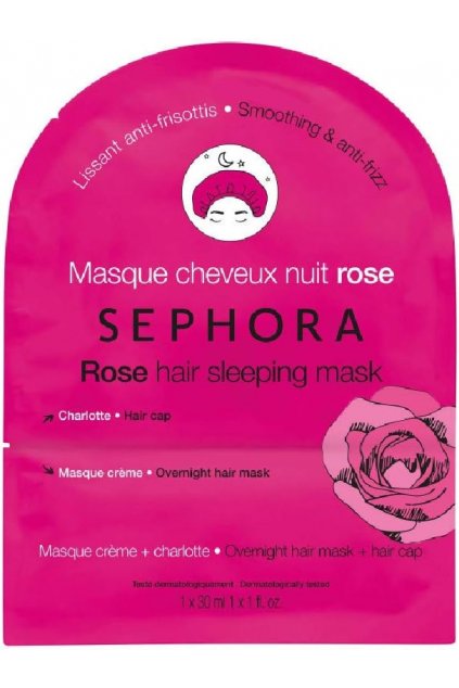 Sephora maska na spaní na vlasy s výtažkem z růže