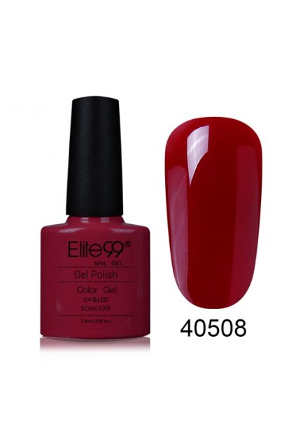 Elite99, Gel lak na nehty, odstín Fuchsia Red, 7,3 ml