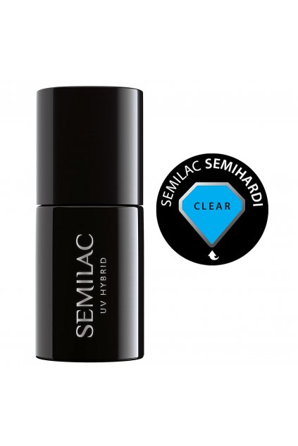 Semilac, UV gel lak na nehty hybrid, odstín Semi Hardi Clear, 7 ml