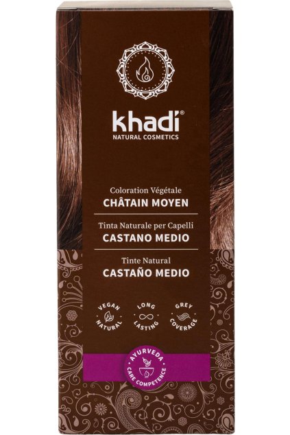 khadi herbal hair colour medium brown 100 g 2280477 en