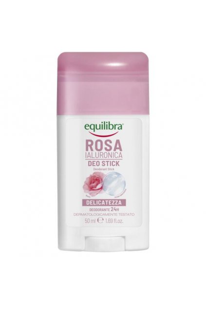 Equilibra Rosa, tuhý deodorant, 50 ml