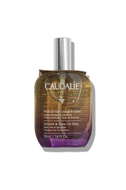 Caudalie, Smooth & Glow Oil Elixir, přírodní suchý olej na tělo, 100 ml