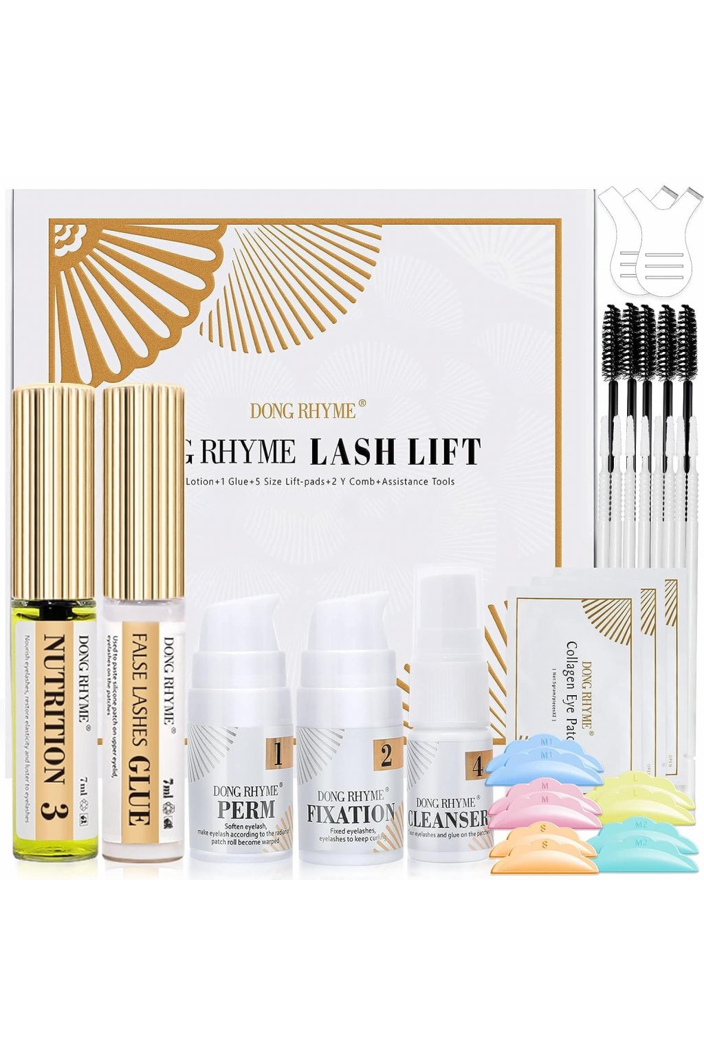 DONG RHYME Lash Lift Kit, (chýba 4x collagen eye patch)
