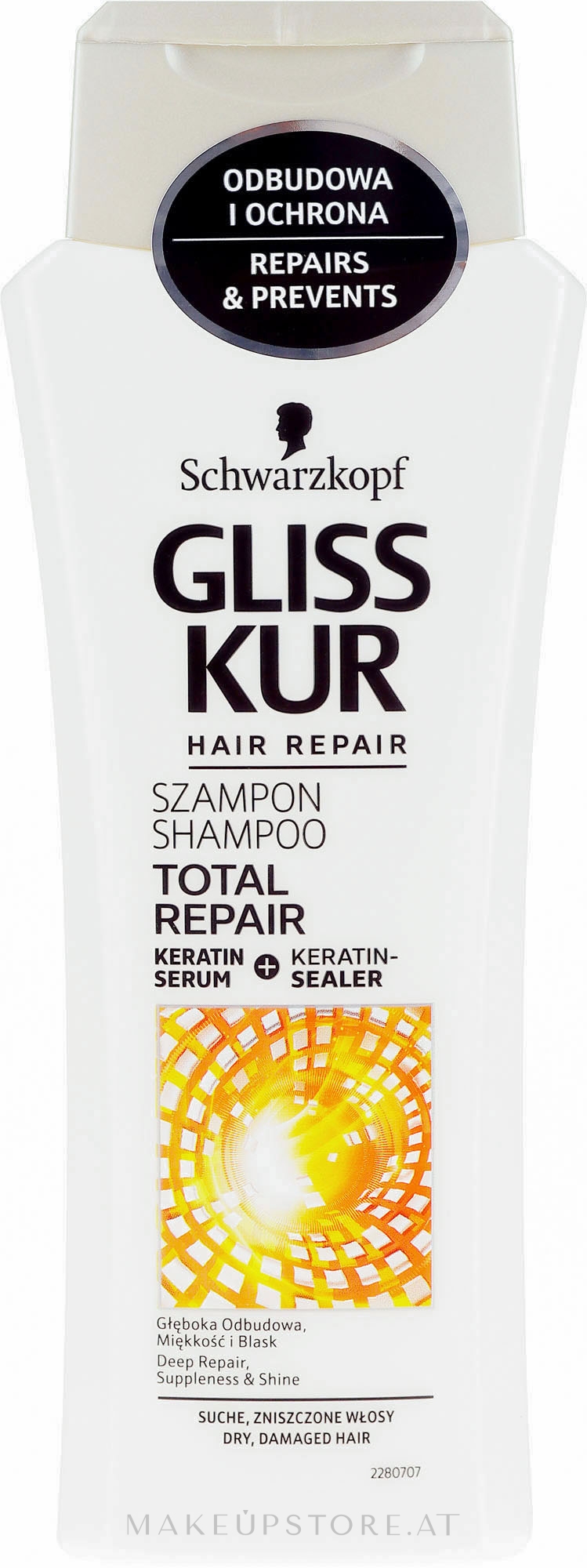 Gliss Kur, regenerační šampon na vlasy, 250 ml