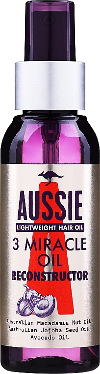 Aussie, 3 Miracle Oil Reconstructor, vlasový olej ,100 ml