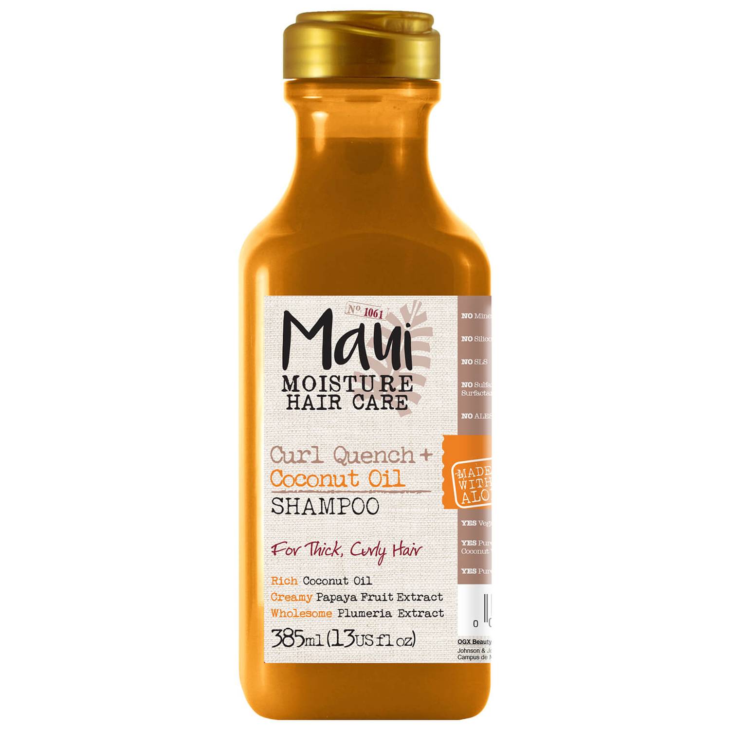 Maui, šampon s kokosovým olejem, 385 ml