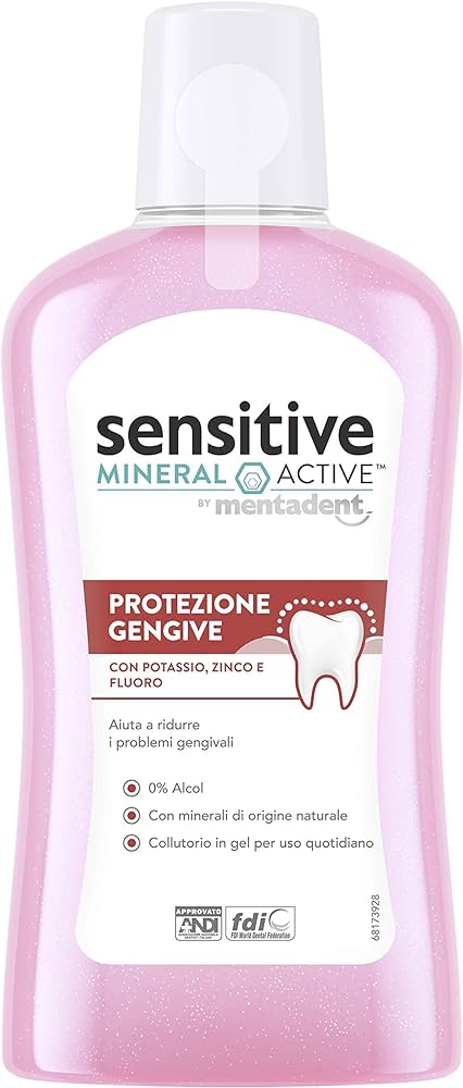 Sensitive By Mentadent, ústní voda pro ochranu dásní, 300 ml