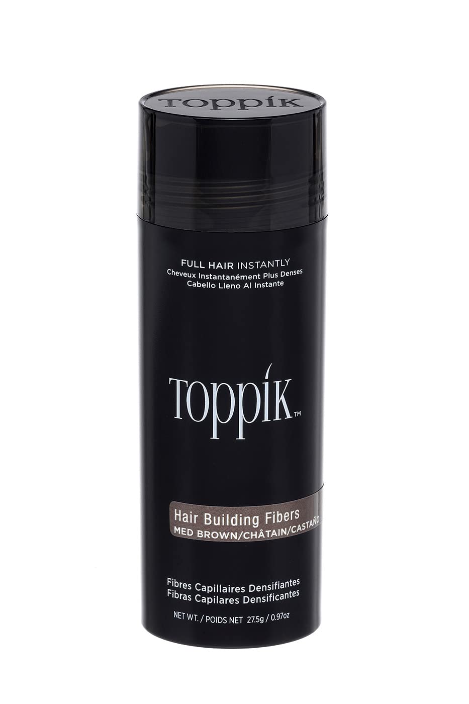 Toppik, pudr pro zahuštění vlasů, odstín Dark brown, 12 g, bez krabičky