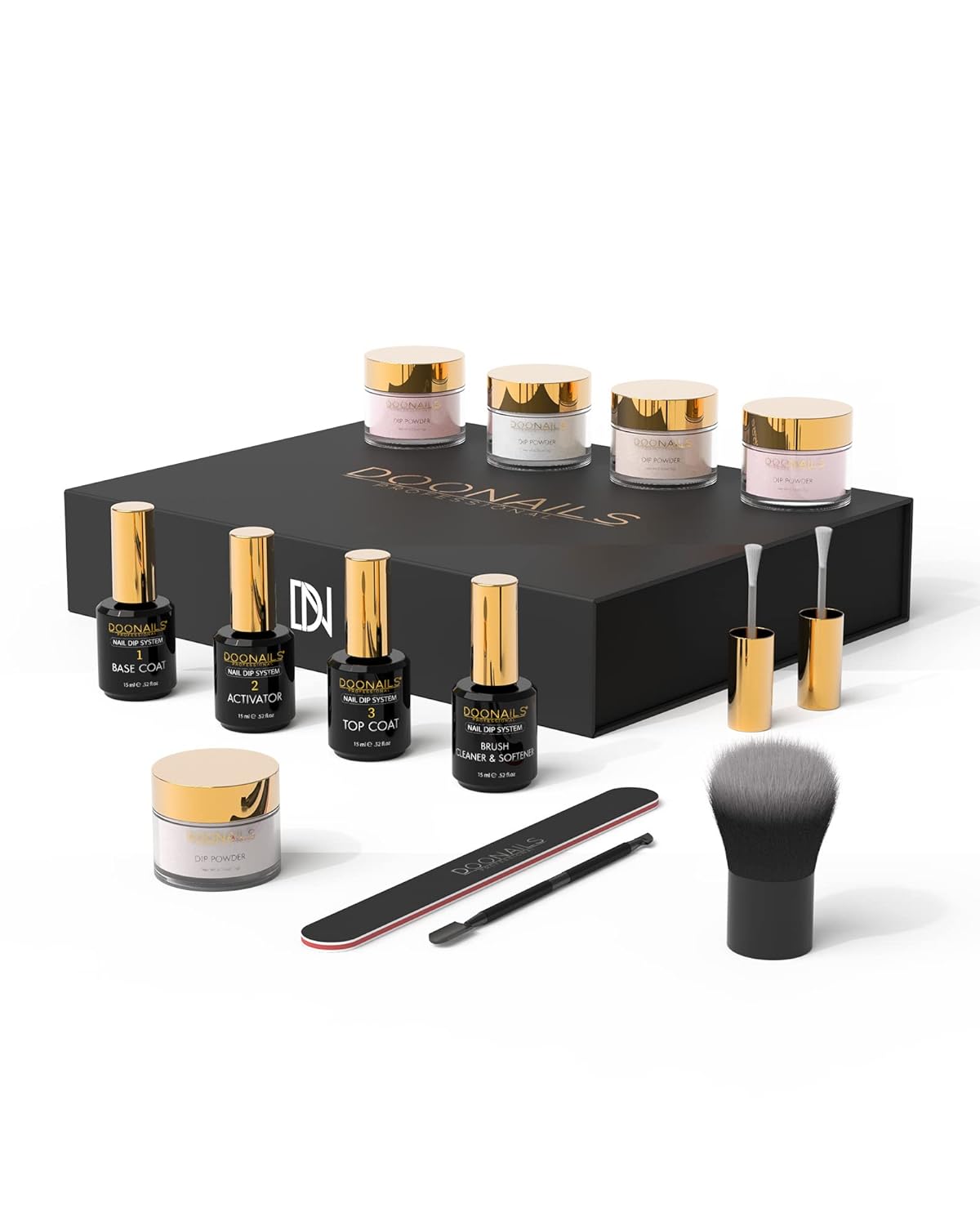 Doonails profesional, prášky na nehty, set nude