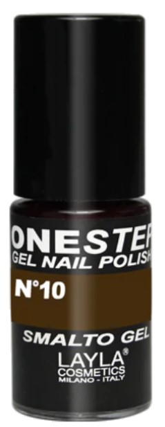 Layla Cosmetics, gel lak na nehty One Step, odstín Red in Brown, 10 ml