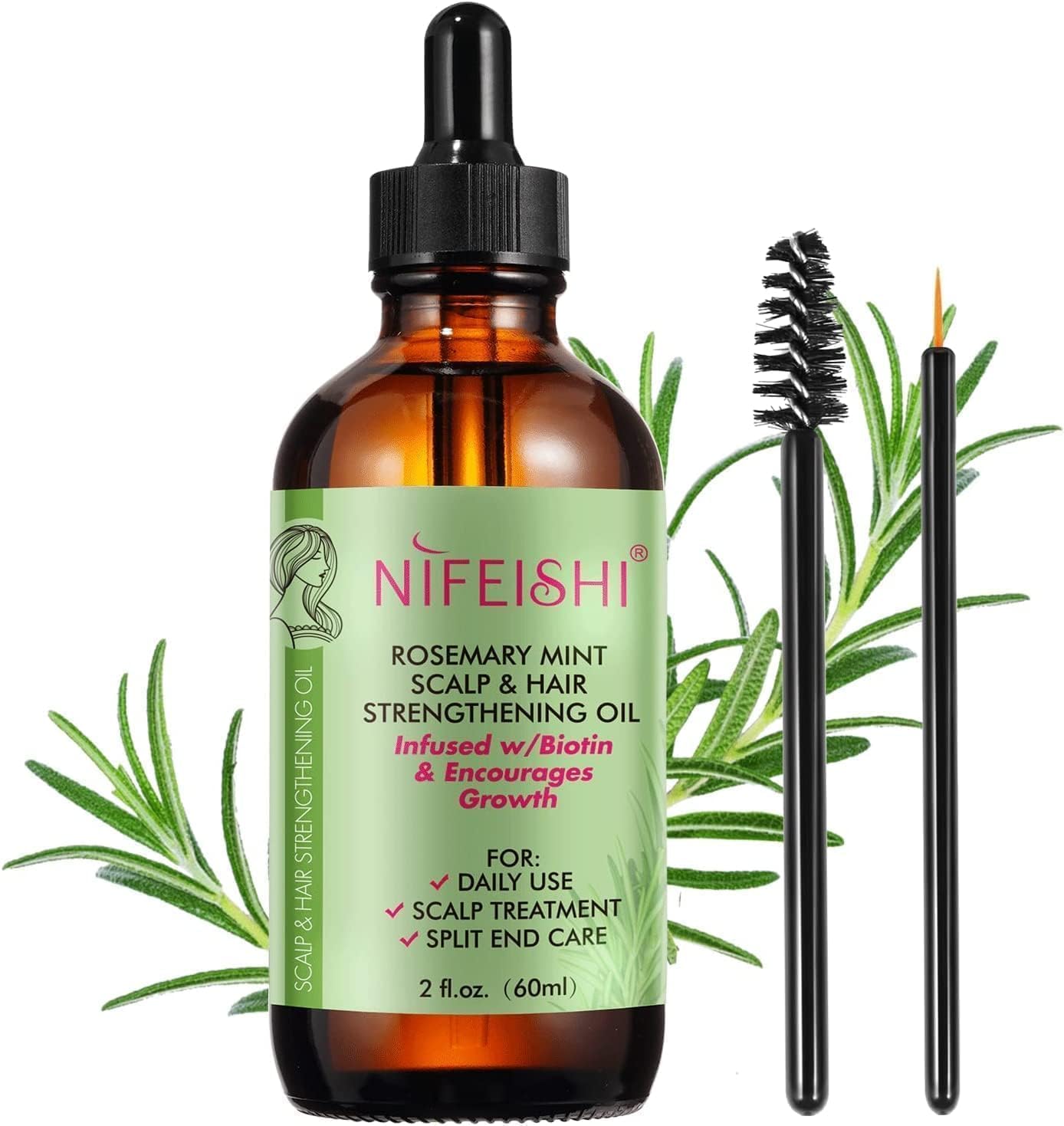 NIFEISHI - Rozmarýnový olej pro růst vlasů 60ml