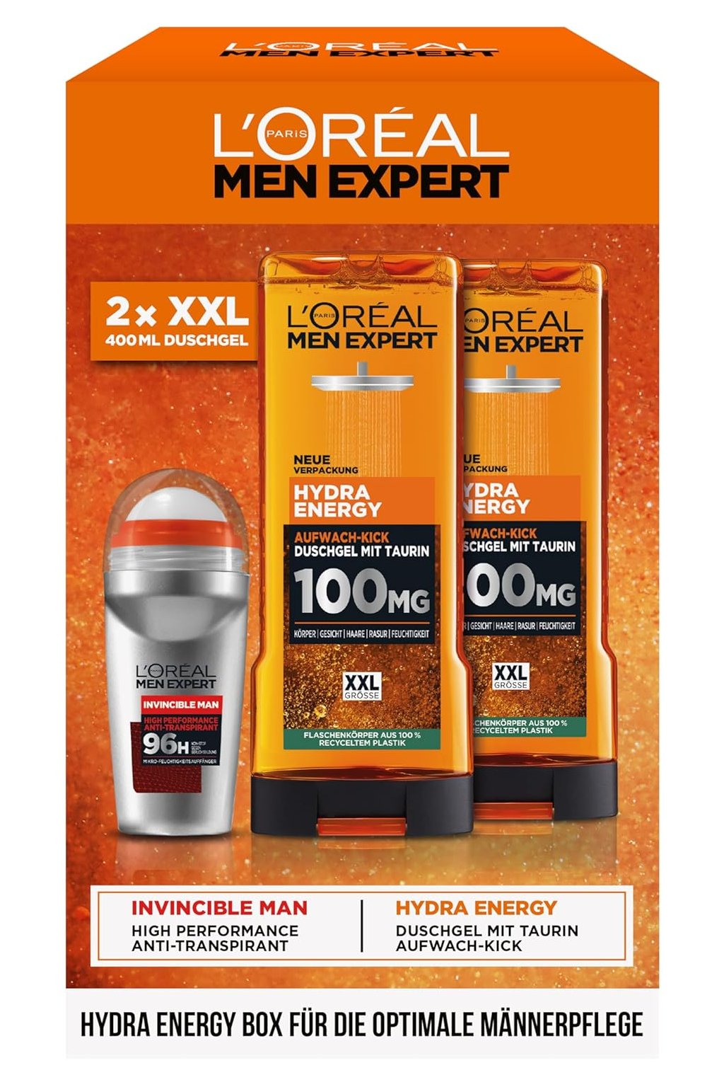 L'Oréal L'Oreál Men Expert Sada hydra energy, 50 ml + 2x 400ml