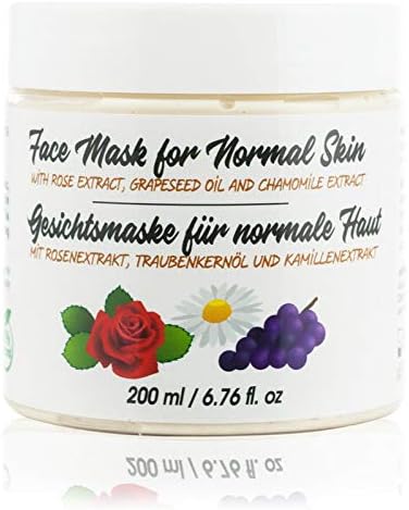 Face mask Přírodní hydratační jílovitá maska na obličej, 200 ml