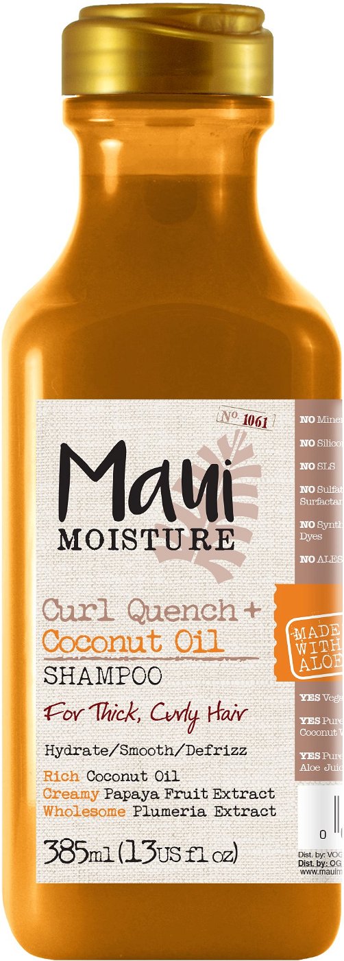 MAUI Šampon na husté a kudrnaté vlasy Coconut 385ml
