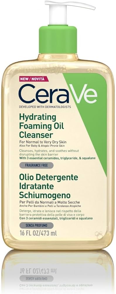 CeraVe - Hydratační čisticí pěnící olej, 473ml