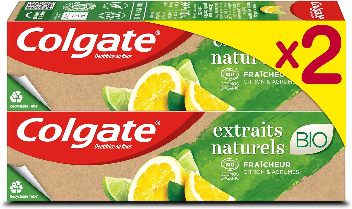 COLGATE - Zubní pasta přírodní výtažky, 2x75ml