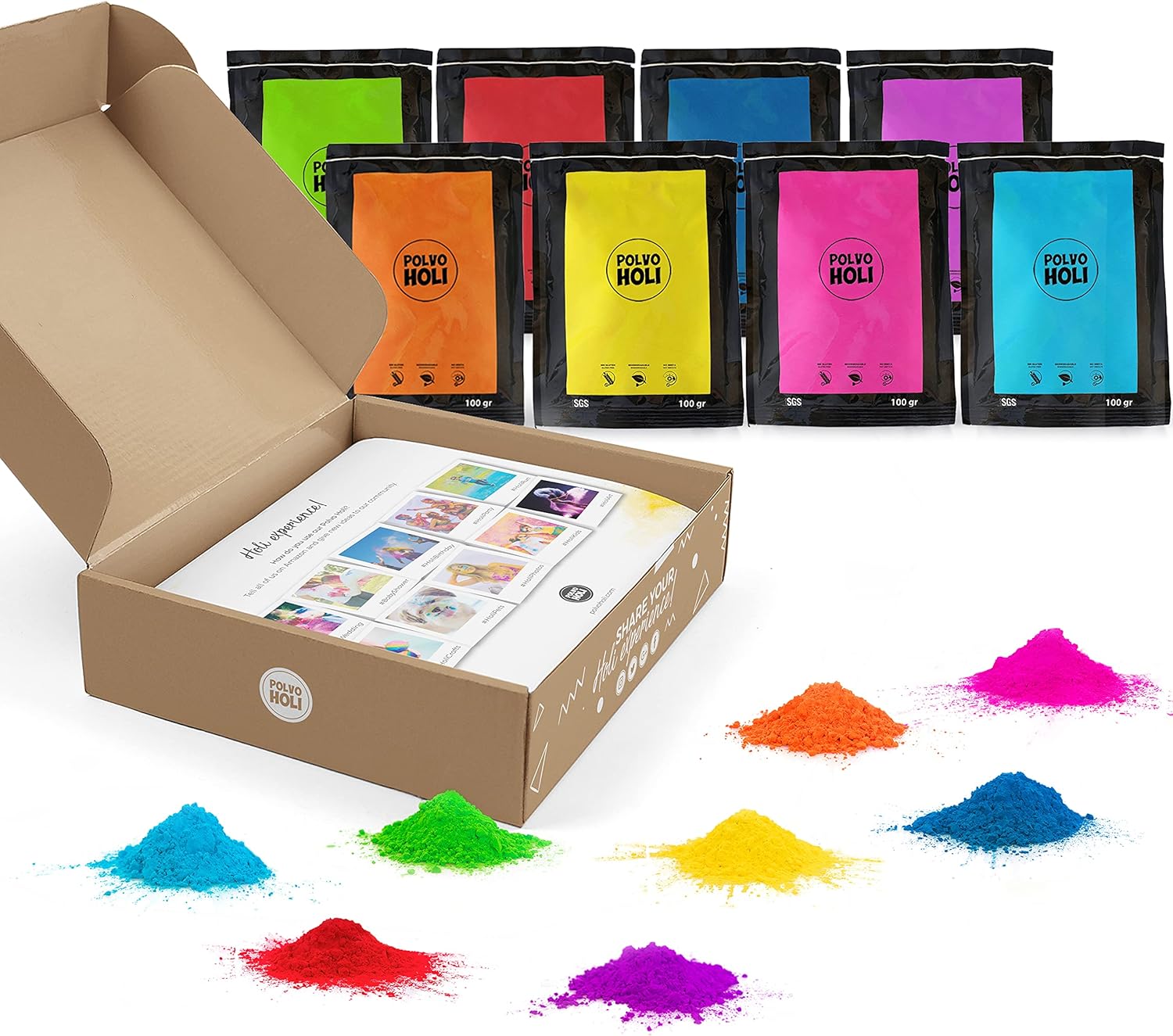 POLVO HOLI Color is life 8x100g