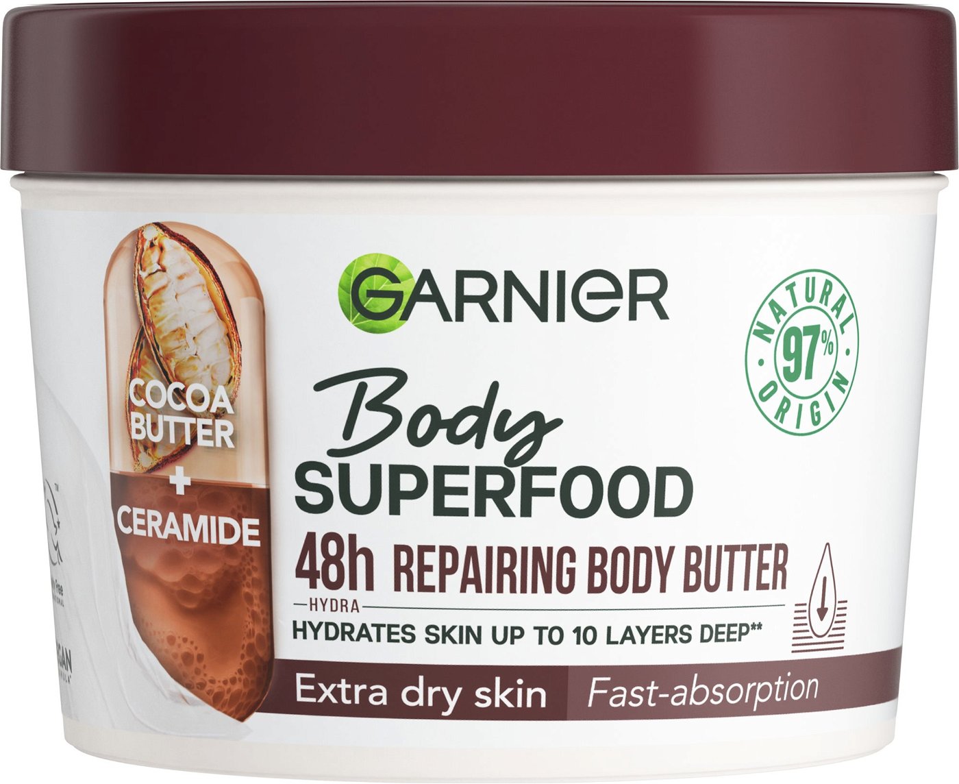 GARNIER Body Superfood Tělové máslo pro extrémně suchou pokožku 380ml