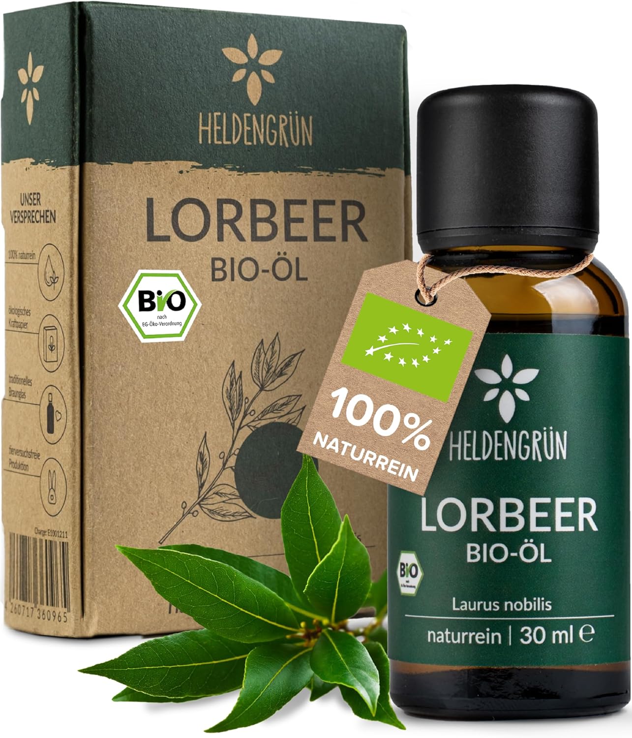 Heldengrün Organický vavřínový olej 30ml (bez krabičky)