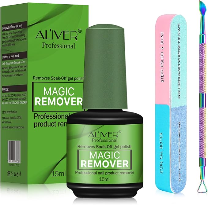 Aliver Magic Remover 2x15ml +pilník+škrabka