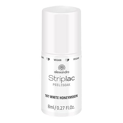 alessandro Striplac Peel or Soak 101 White Honeymoon 8ml
