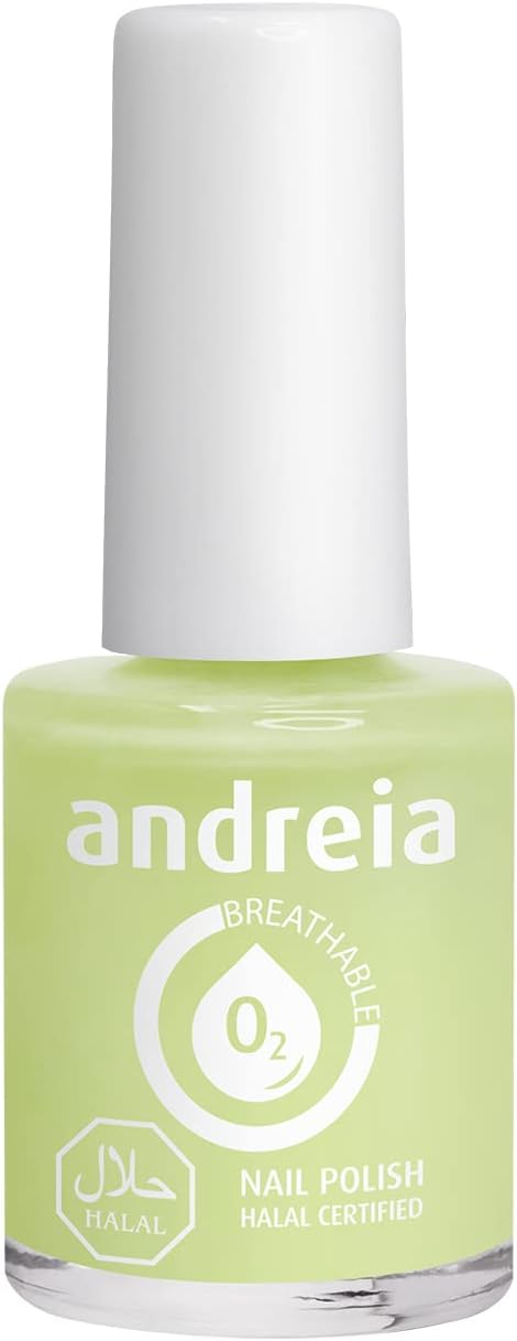Levně Andreia Andreia, halal lak na nehty, odstín B4 pastelově zelená, 10,5 ml