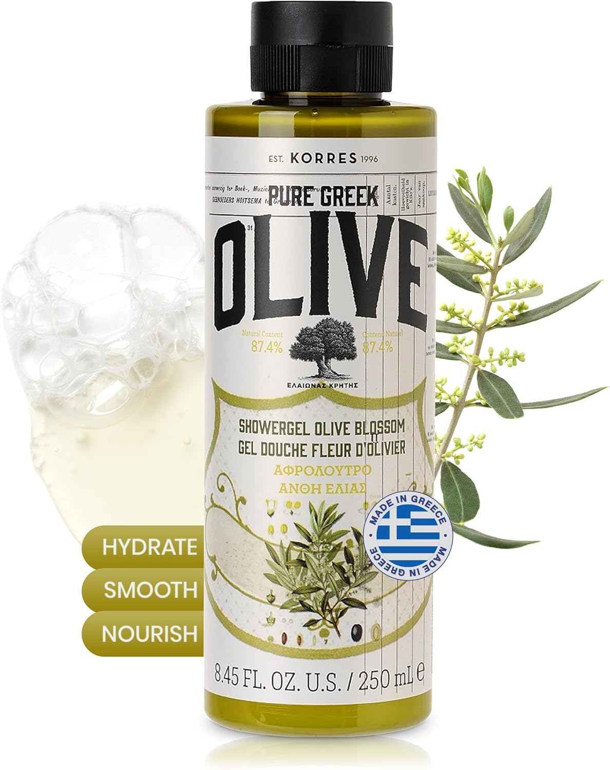 KORRES Pure Greek Olive sprchový gel 250ml