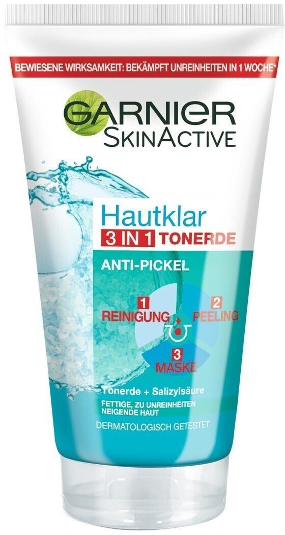 Garnier Skin Active Čistící pleťový jíl 3v1 proti pupínkům, 150 ml